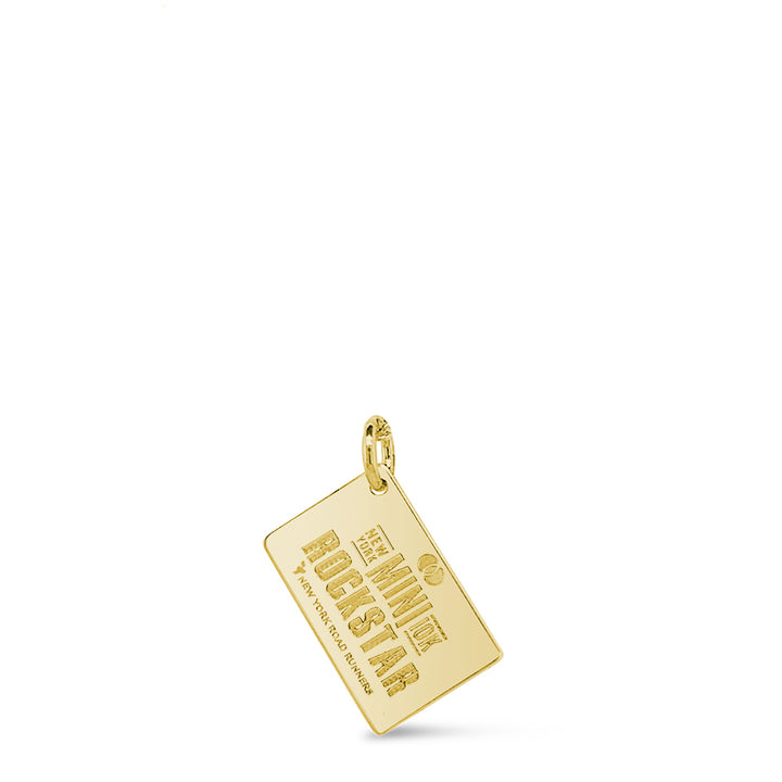 Personalized Mastercard New York Mini 10K Race Bib Necklace