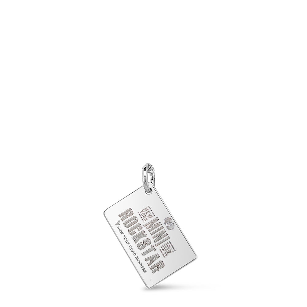 Personalized Mastercard New York Mini 10K Race Bib Necklace