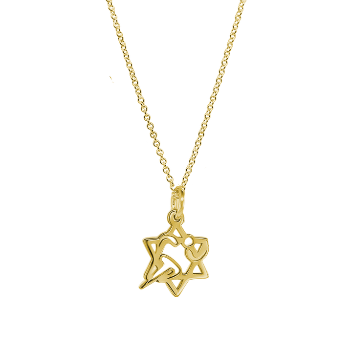 NJR Magen David Charm Necklace