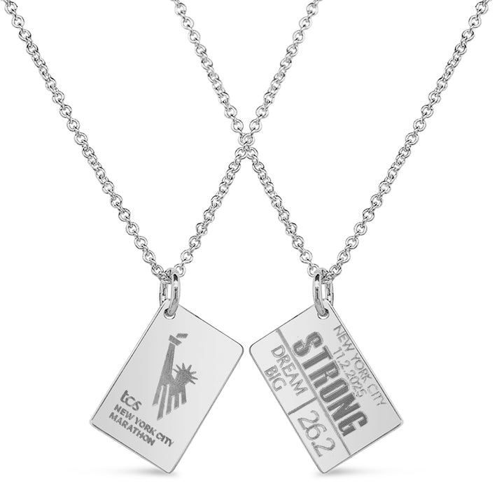 TCS New York City Marathon Personalized Race Bib Necklace