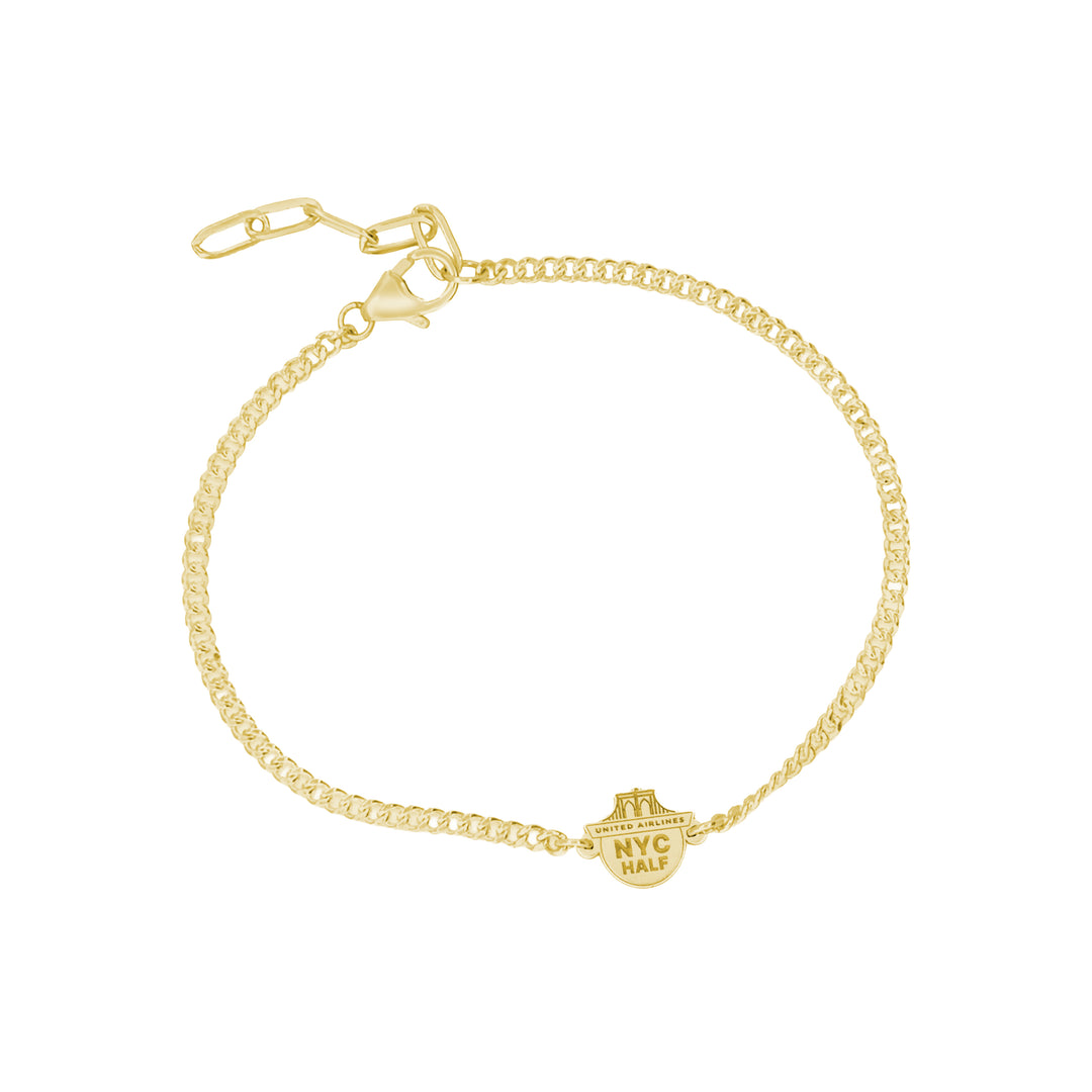 United Airlines NYC Half Logo Bracelet