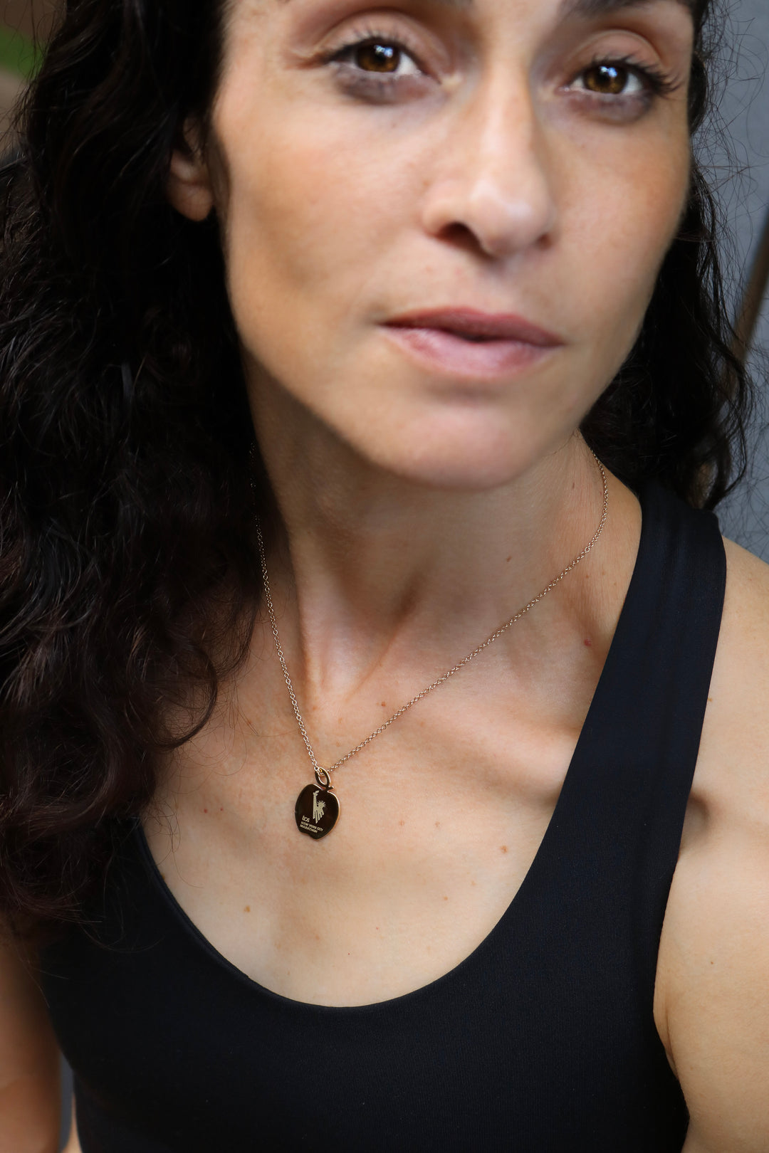 TCS New York City Marathon Apple Necklace