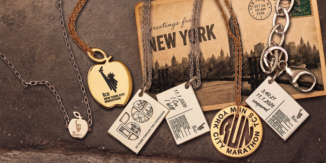 TCS New York City Marathon Five Boroughs Postcard Charm Bracelet