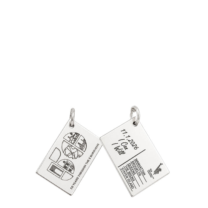 TCS New York City Marathon Five Boroughs Postcard Necklace