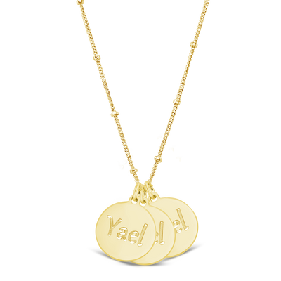Name Disc Necklace (3 Discs)