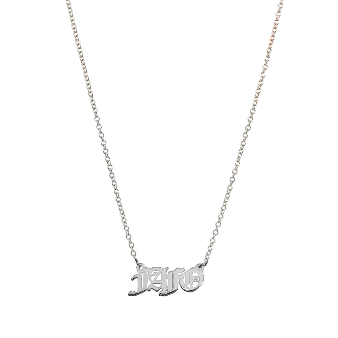 Gothic Nameplate Necklace