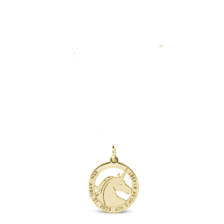 Personalized Unicorn Charm Necklace
