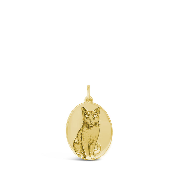 Custom Pet Portrait Oval Necklace