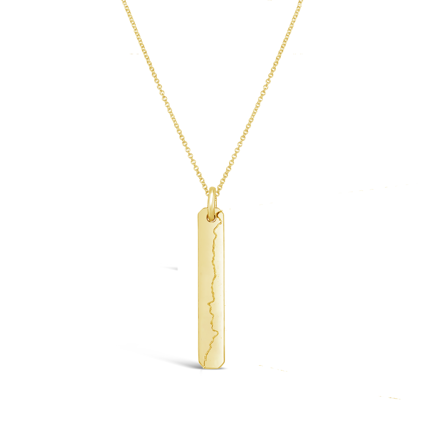 Custom Elevation Petite Rectangle Necklace