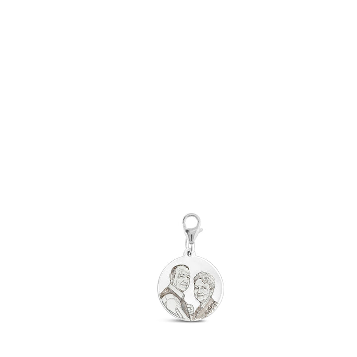 Custom Portrait Disc Charm Bracelet