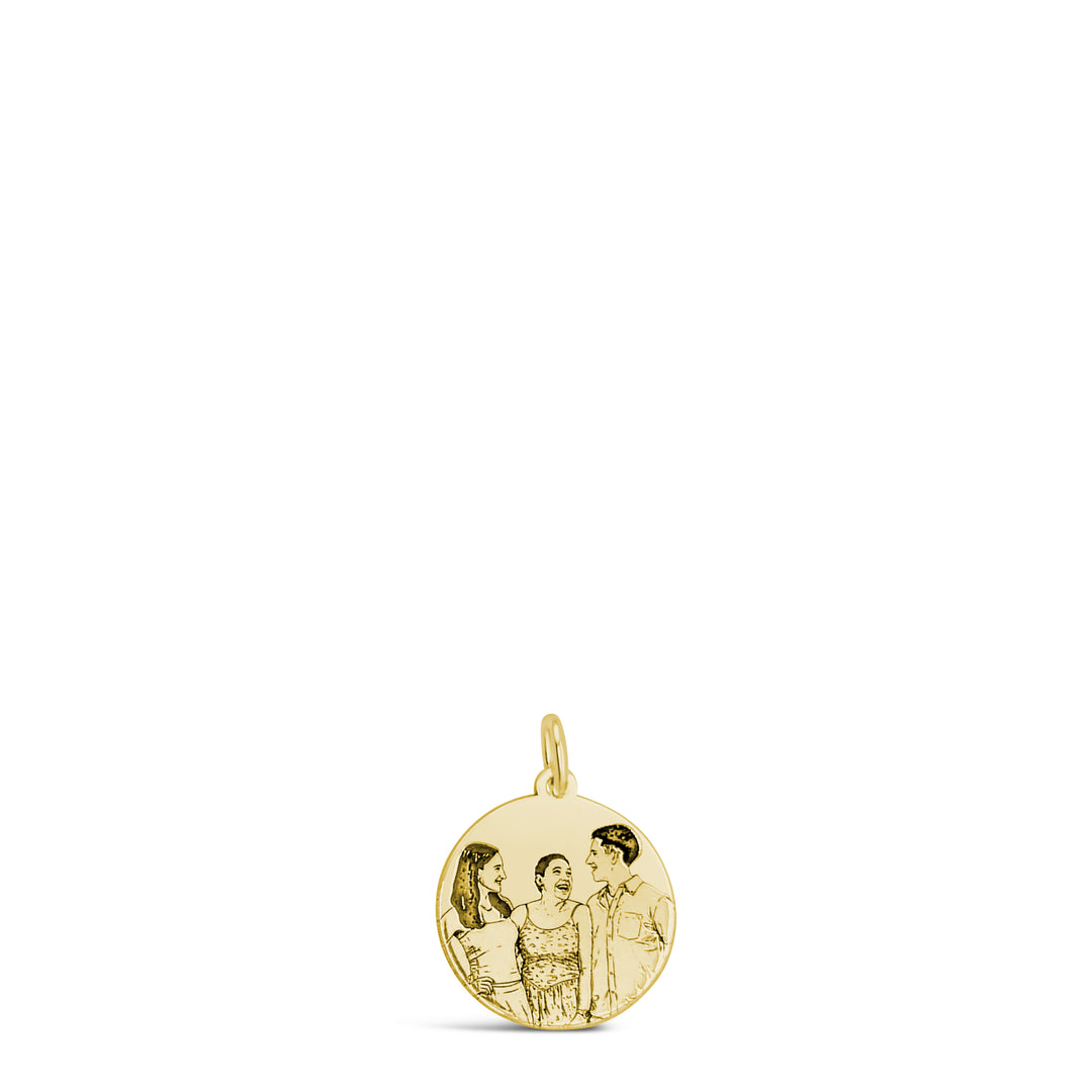 Custom Portrait Disc Necklace