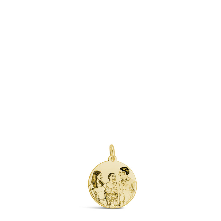 Custom Portrait Disc Necklace