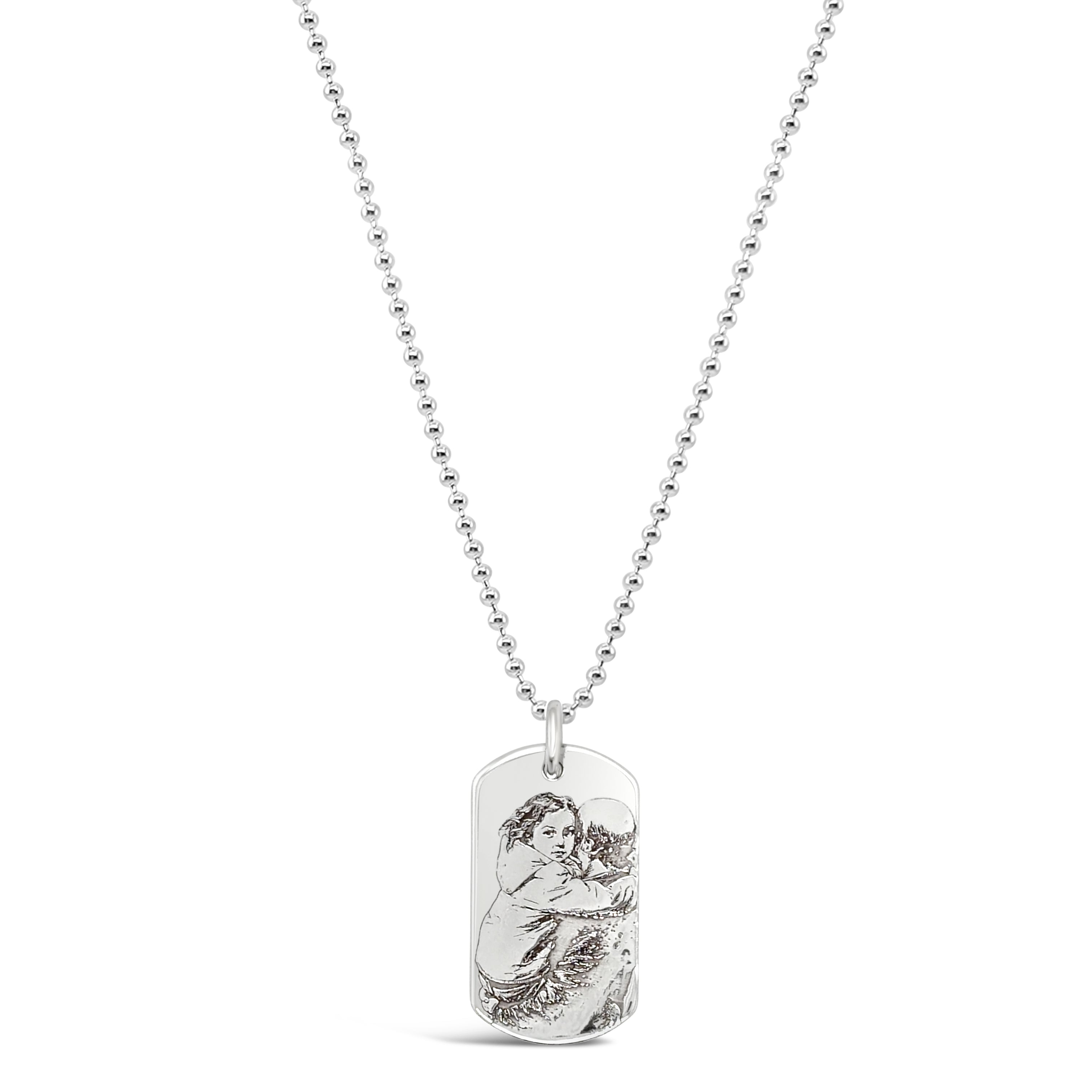 Custom Engraved Portrait Disc Necklace – Erica Sara Designs