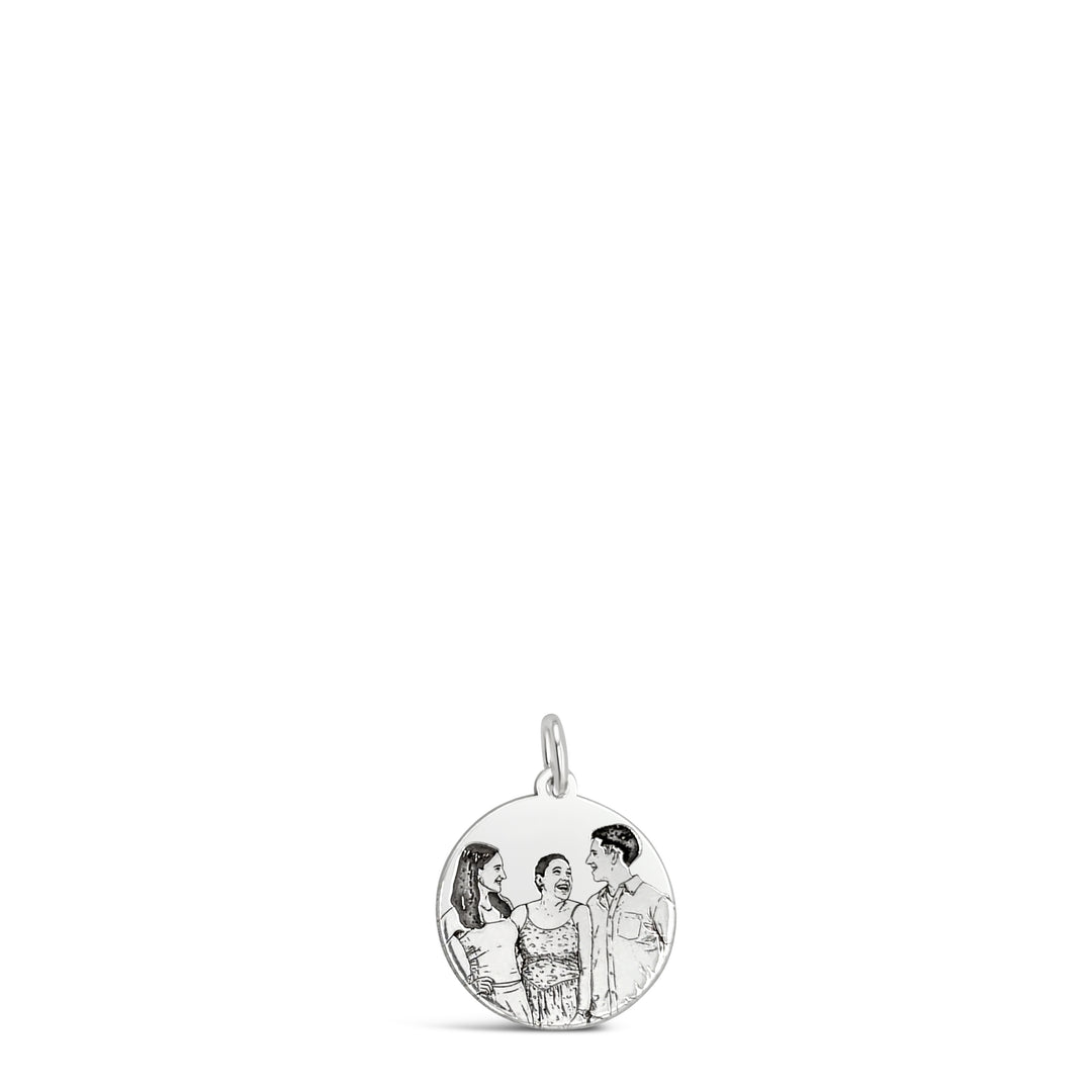 Custom Portrait Disc Necklace