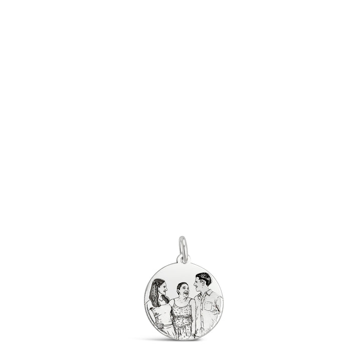 Custom Portrait Disc Necklace