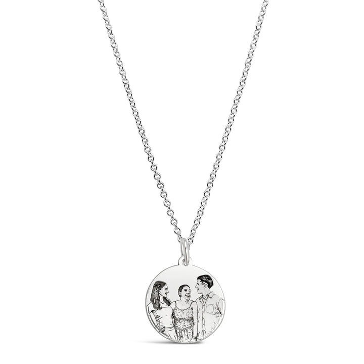Custom Portrait Disc Necklace