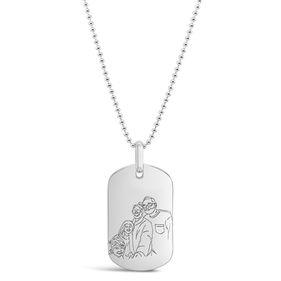 Custom Portrait Dog Tag
