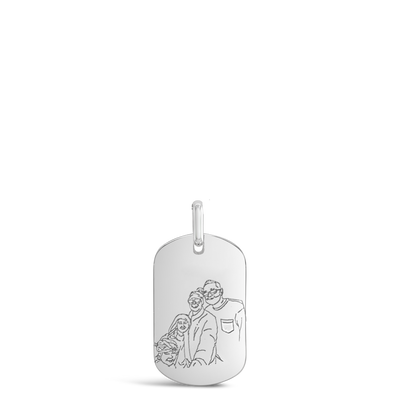 Custom Portrait Dog Tag