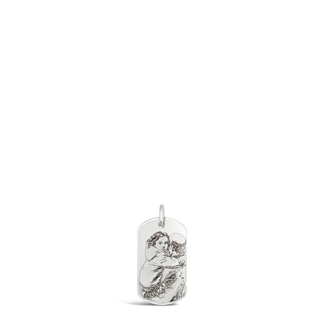 Custom Portrait Dog Tag Necklace