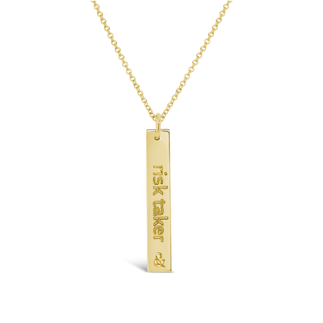 &Mother Risk Taker Rectangle Necklace