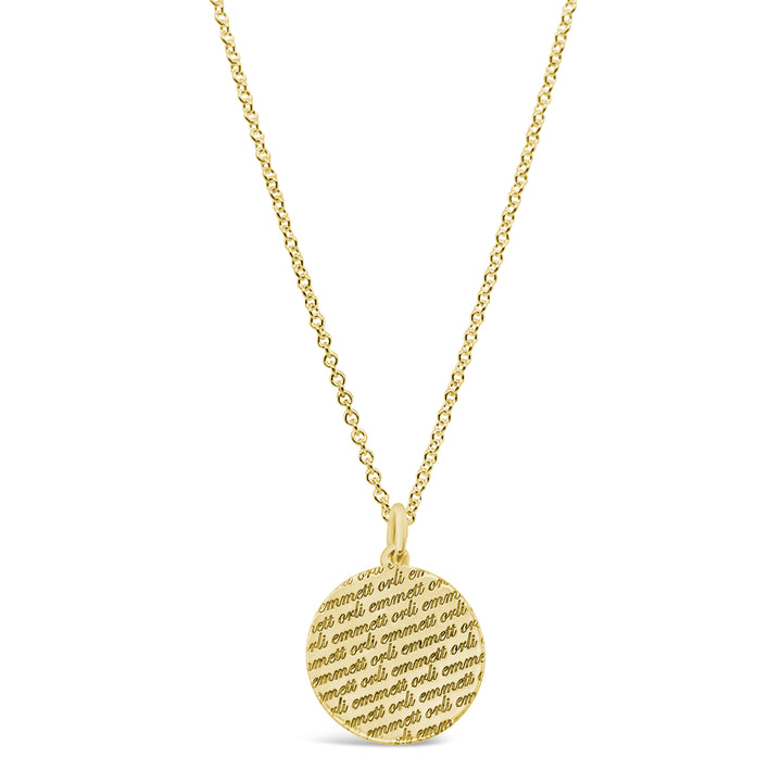 Say It Again Disc Necklace