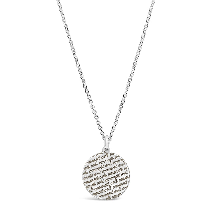 Say It Again Disc Necklace