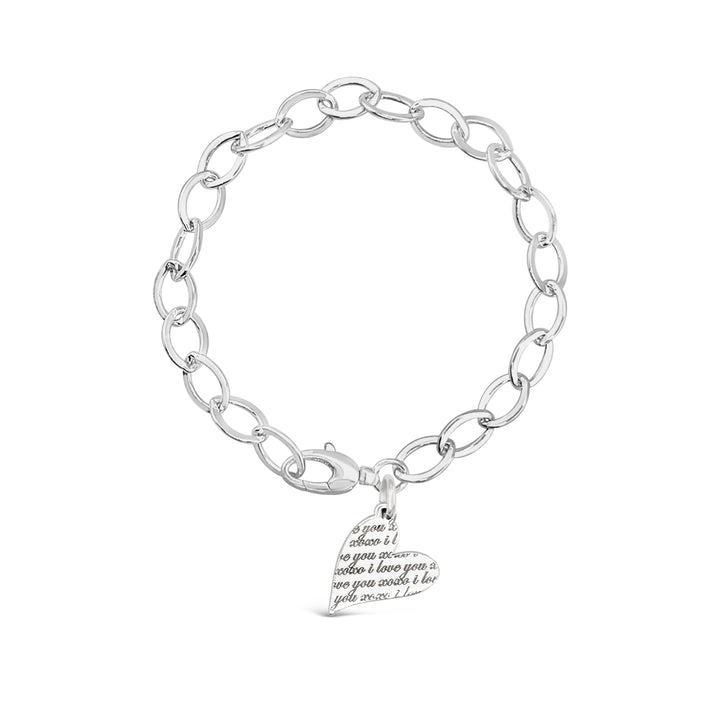 Say It Again Heart Charm Bracelet