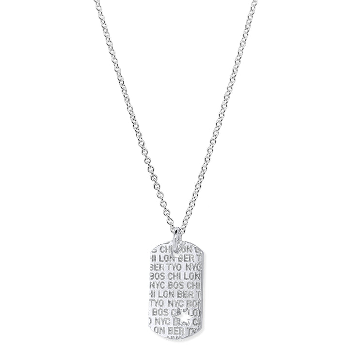 Six Cities Star Dog Tag Necklace