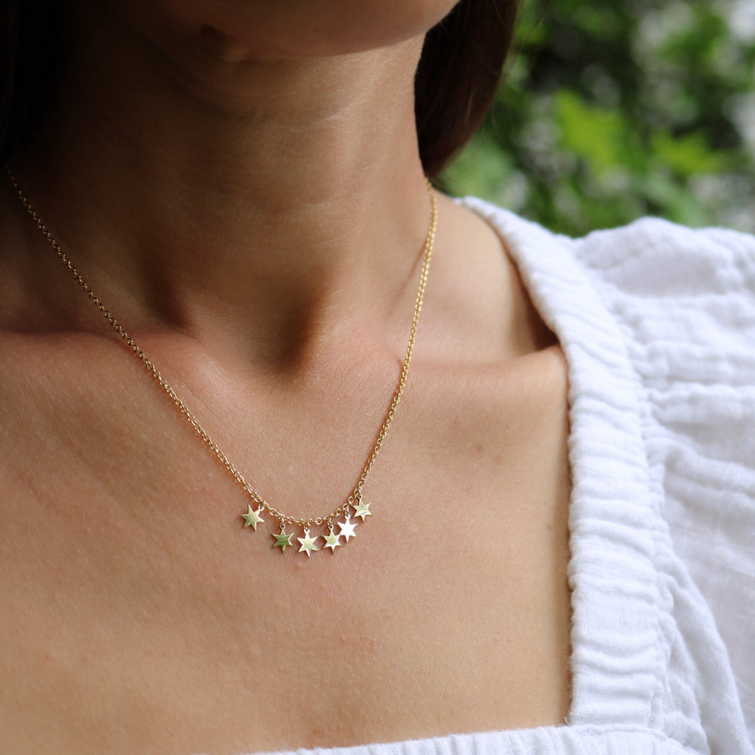 Six Tiny Stars Necklace