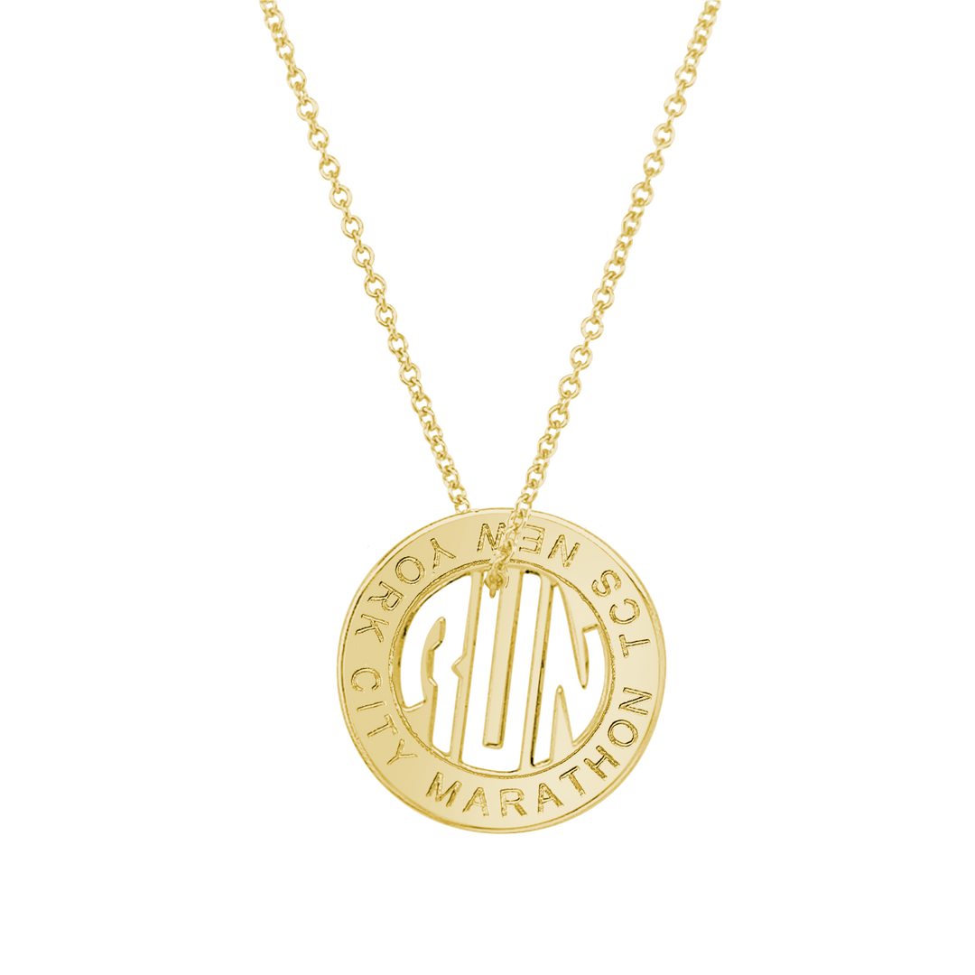 TCS New York City Marathon Token Necklace