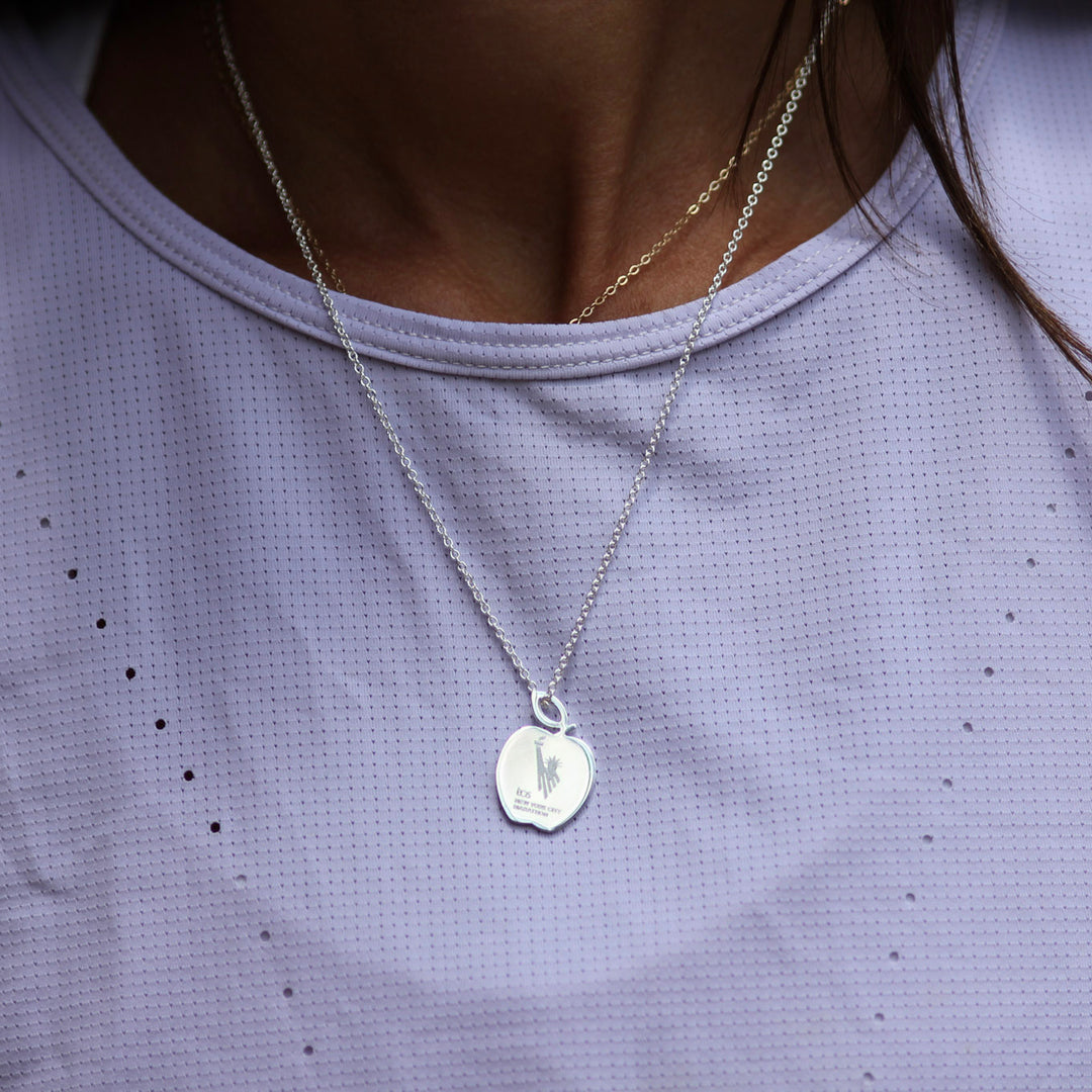 TCS New York City Marathon Apple Necklace