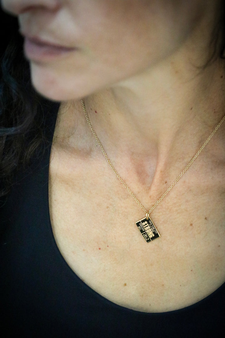 TCS New York City Marathon Personalized Race Bib Necklace