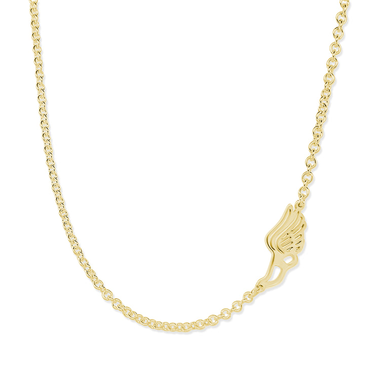 Winged Foot Asymmetrical Necklace