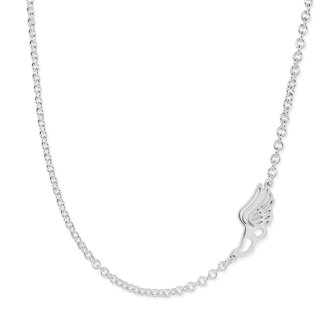 Winged Foot Asymmetrical Necklace