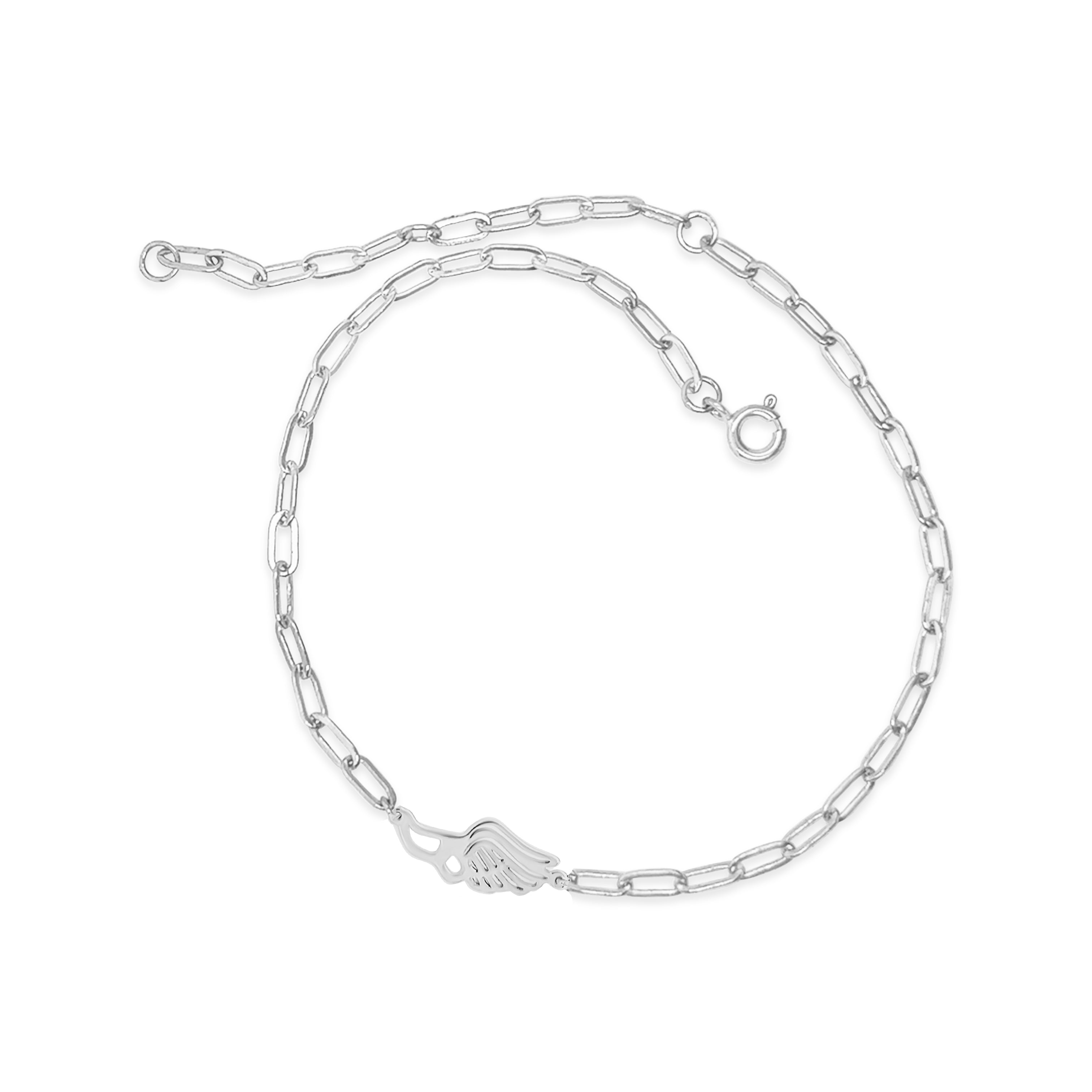 Ankle bracelet with wings hotsell
