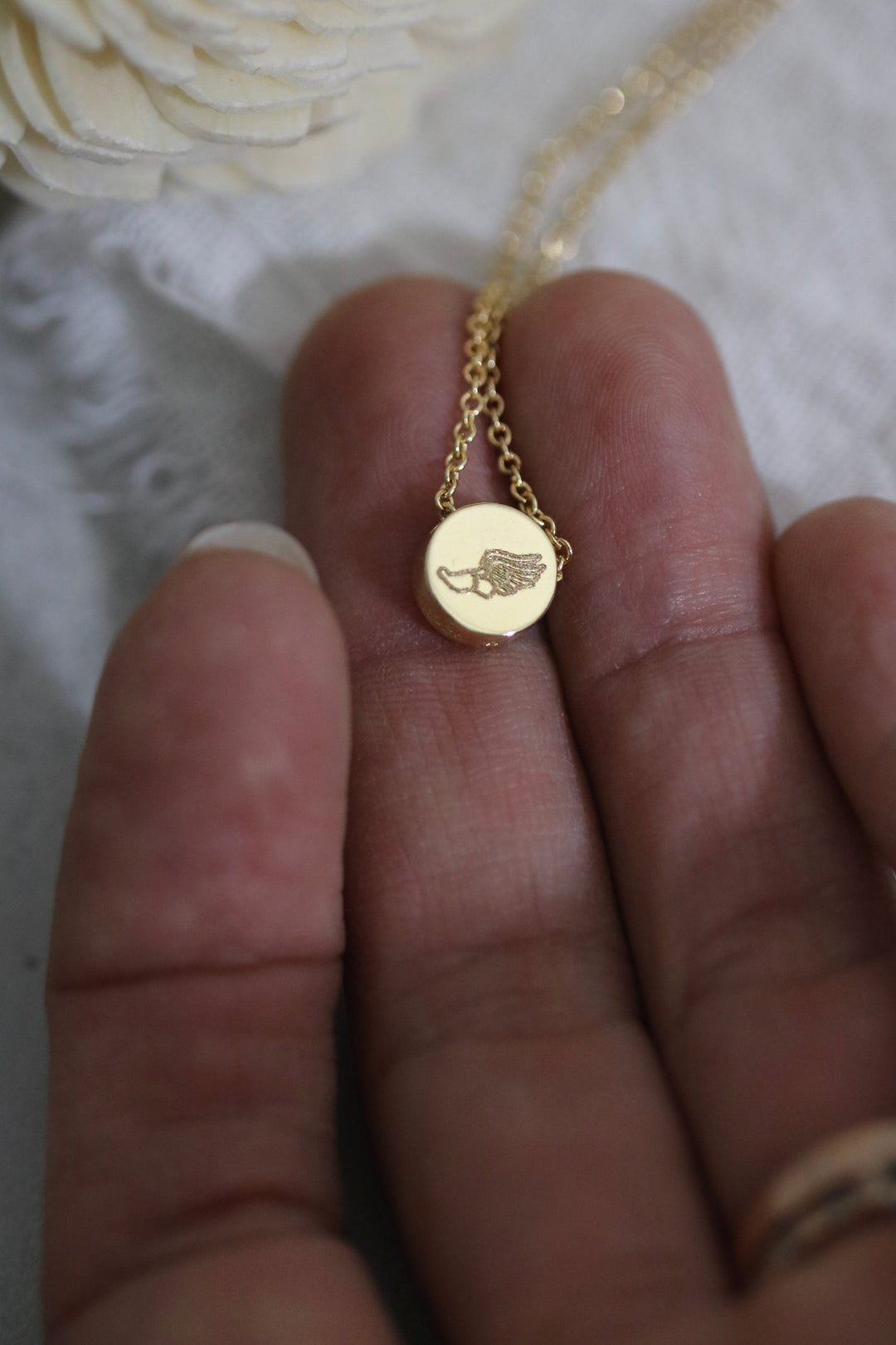 Winged Foot Bead Necklace