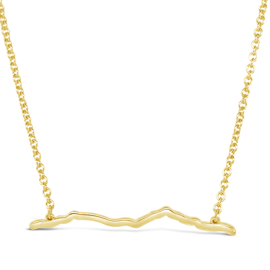 【Monday Edition】SARA'S SILVER NECKLACE Boston 26.2 Course Necklace – Erica Sara Designs