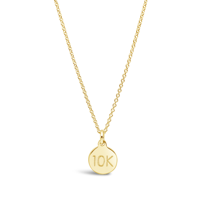 Custom Distance Disc Necklace
