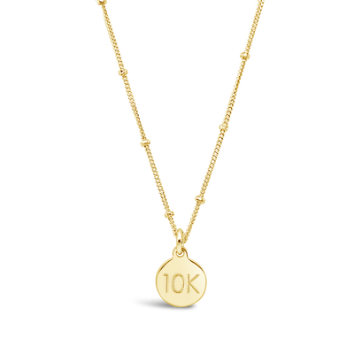 Custom Distance Disc Necklace