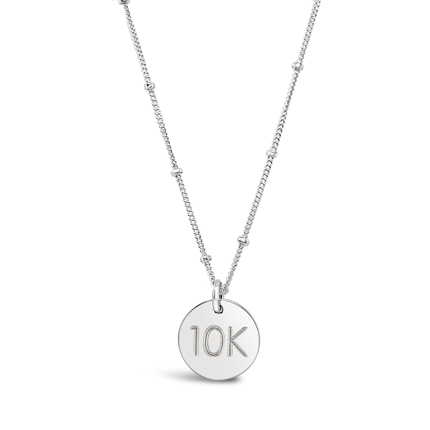 Custom Distance Disc Necklace