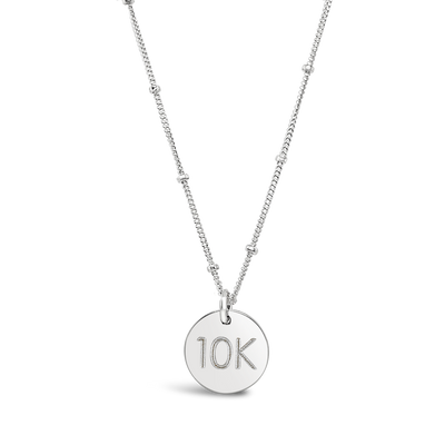 Custom Distance Disc Necklace