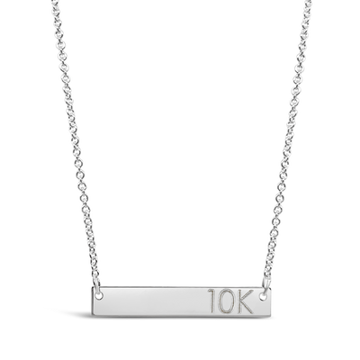 Custom Distance Horizontal Bar Necklace