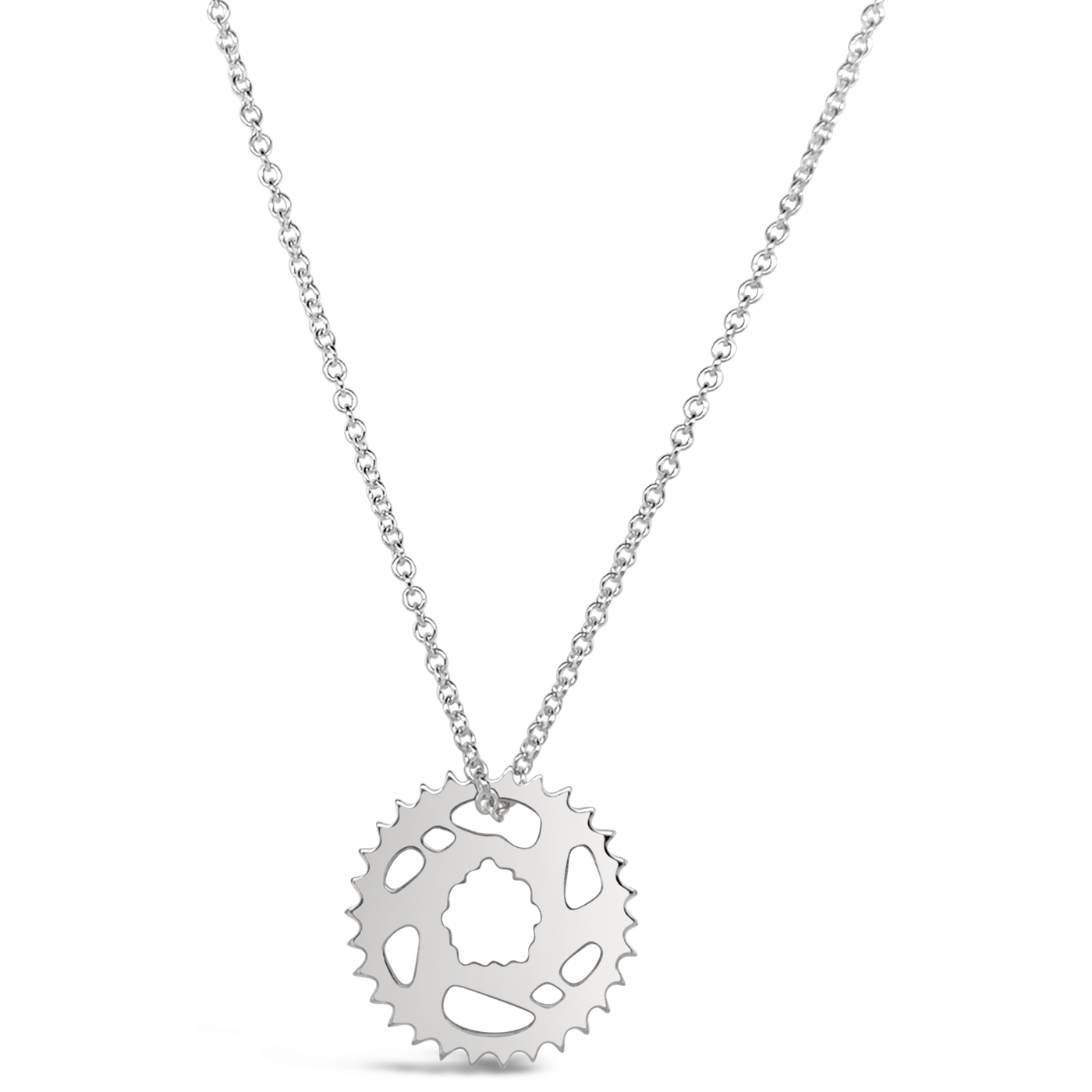 Bike Chain Ring Necklace