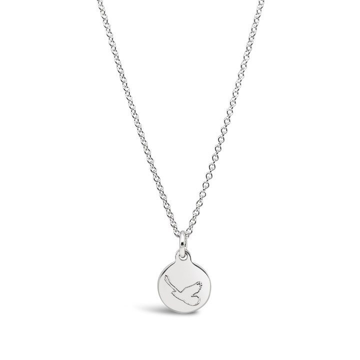 Bird Disc Necklace