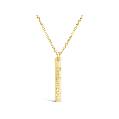 Boston 26.2 Petite Rectangle Necklace