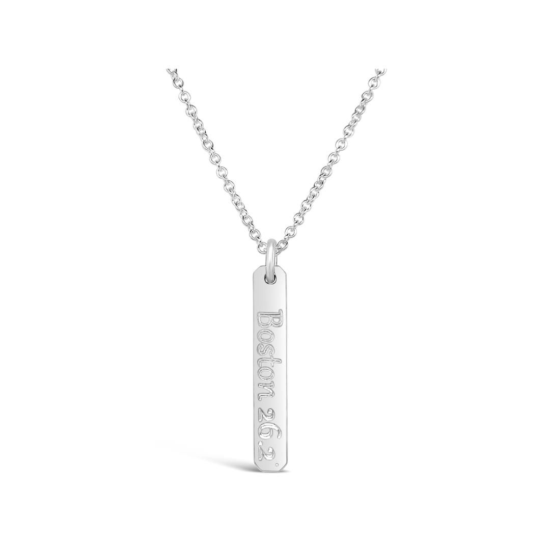 Boston 26.2 Petite Rectangle Necklace