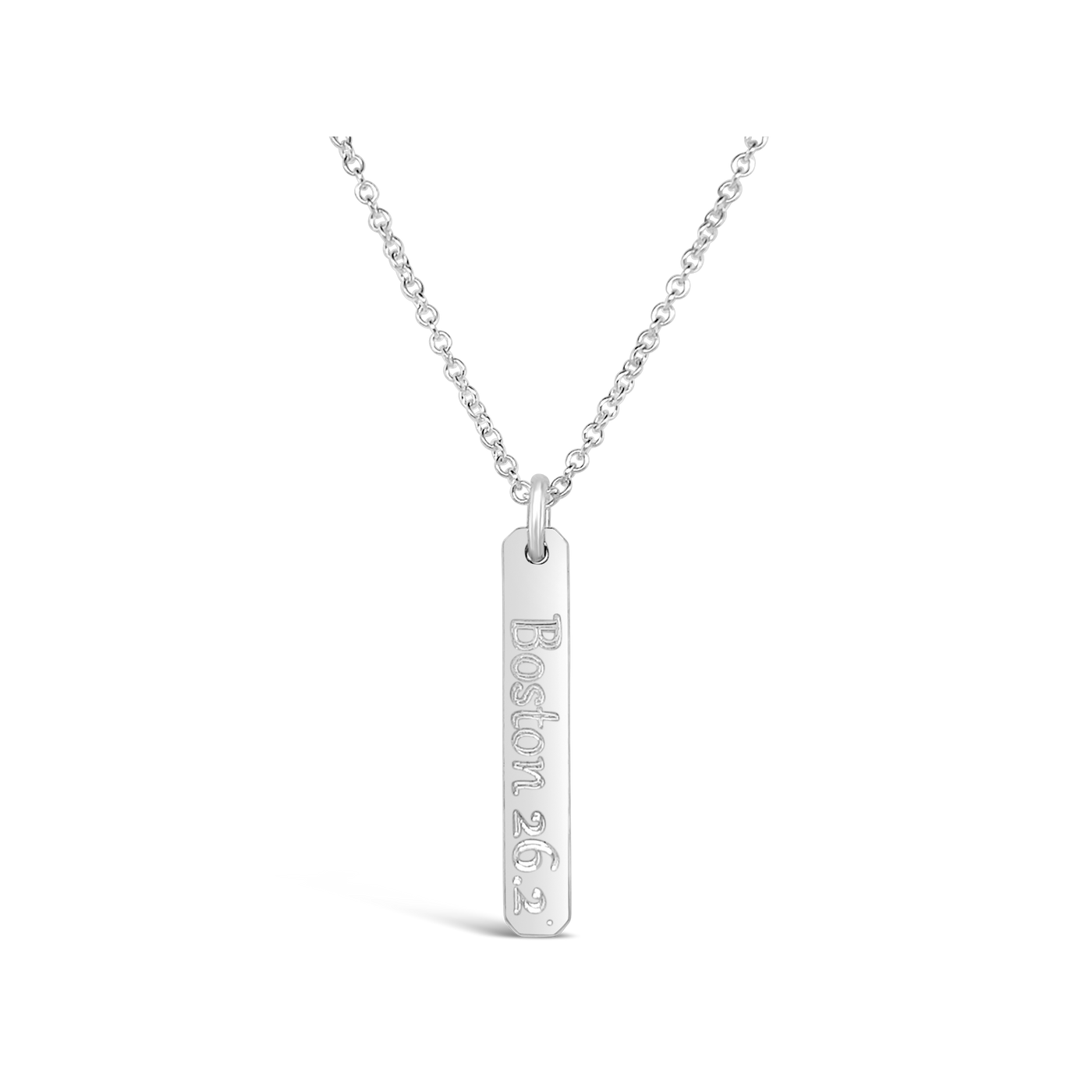Boston 26.2 Petite Rectangle Necklace