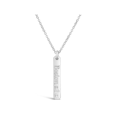 Boston 26.2 Petite Rectangle Necklace