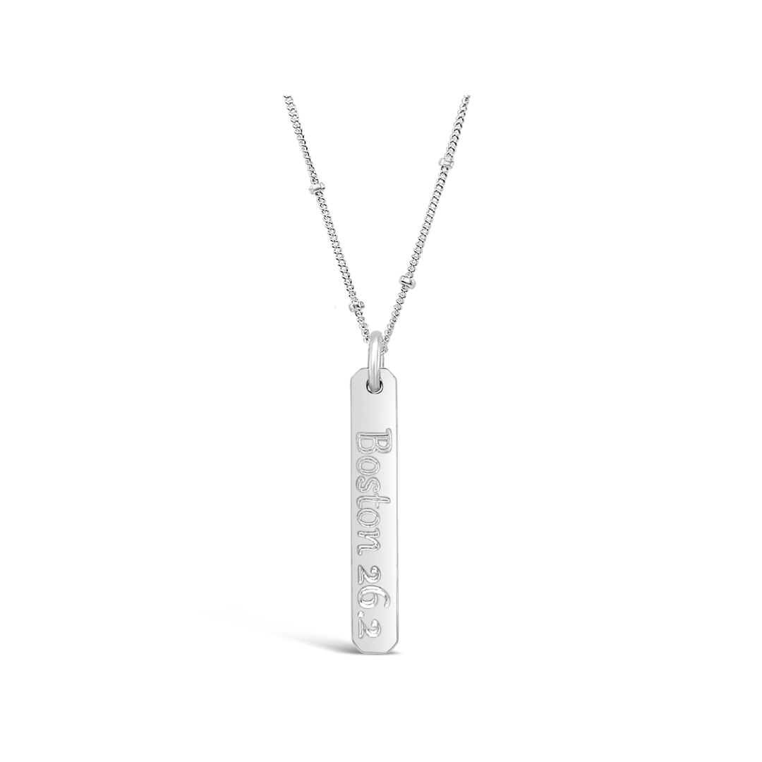 City Distance Petite Rectangle Necklace