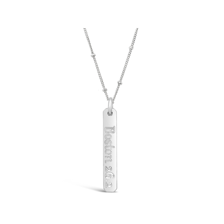 City Distance Petite Rectangle Necklace